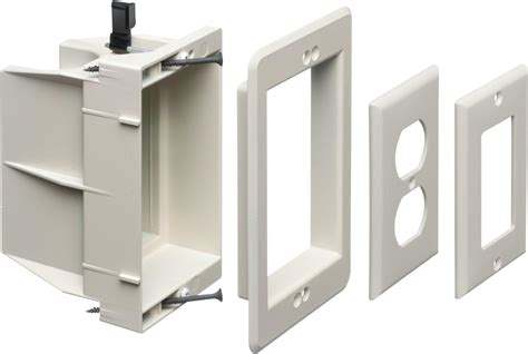 4 sq single gang electrical box|1 gang recessed outlet box.